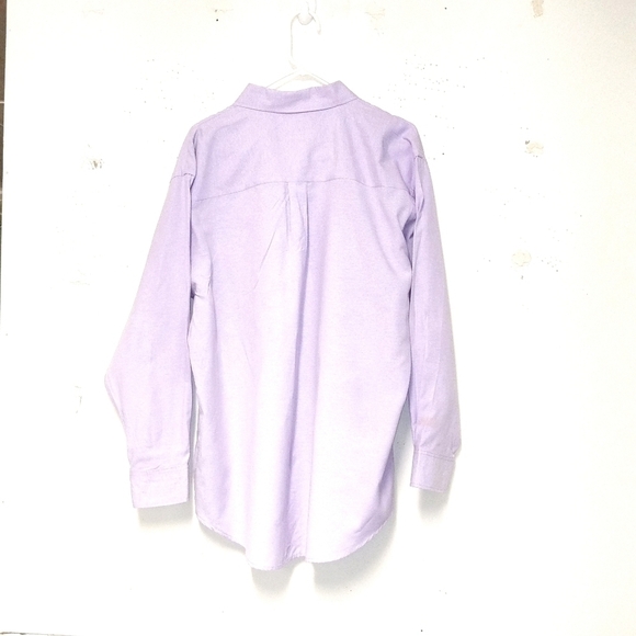 The Iconic Oxford Shirt lavender long sleeve button down Size: XL  17-17 1/2 - Picture 2 of 5